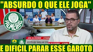 ''ABSURDO O QUE JOGA ESSE ESTEVÃO'' ZE ELIAS SE RENDE AO ATACANTE DO PALMEIRAS