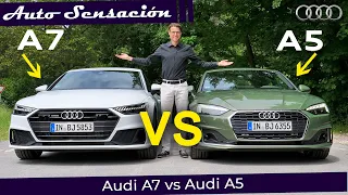 Comparativa Audi A5 Sportback vs Audi A7 Sportback  ¿Merece la pena pagar la diferencia? .