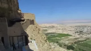 Leaving the Orthodox Christian Monastery of the Temptation, Jericho