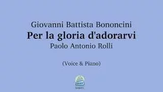 Giovanni Battista Bononcini - Per la gloria d'adorarvi (sample)