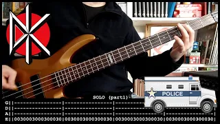 DEAD KENNEDYS - Police truck (bass cover w/ Tabs and lyrics)