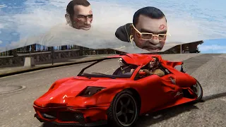 In traffic at a speed of 9999999, Niko and Manny have a love-hate relationship！ - GTA4
