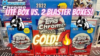 2 Blaster vs. 1 Lite Box 2022 Topps Chrome Platinum Anniversary Who will Win? Some Low # Pulls!