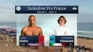 Kelly Slater vs. Leonardo Fioravanti - 2016 Quiksilver Pro France: Round Two, Heat 3