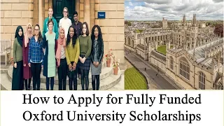 How to Apply for Fully Funded Oxford University Scholarships