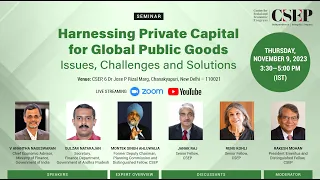 Harnessing Private Capital For Global Public Goods: Issues, Challenges And Solutions