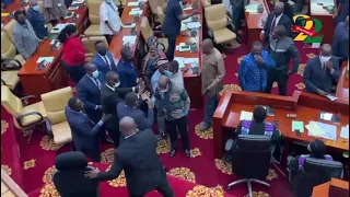 2022 Budget: Mix-up in parliament as NDC, NPP MPs 'fight'
