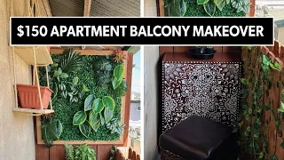 Renter-Friendly Apartment Balcony Makeover for $150