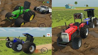 johndeere farming mode in indian vehicles simulator 3d  #gaming