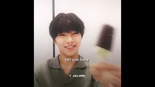 — YANG JEONGIN ; that is not baby bread...