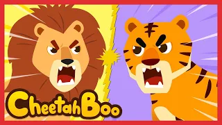 Who is the king of the jungle? + Animal song Compilation | Nursery rhymes | Kids song | #Cheetahboo