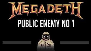 Megadeth • Public Enemy No 1 (CC) 🎤 [Karaoke] [Instrumental Lyrics]