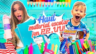 🇺🇸 COMPRANDO MATERIAL ESCOLAR en ESTADOS UNIDOS 📚 PARA LA VUELTA AL COLE 2022 + HAUL