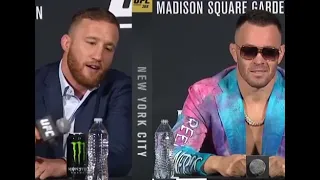 Colby Covington vs Justin Gaethje - Gaethje calls Colby a "b**ch" at UFC268 press conference