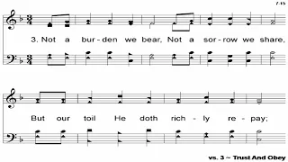 Trust And Obey - A Cappella Hymn