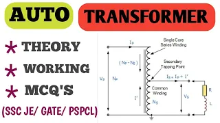 Lecture No 14. Autotransformer. Working ,theory,objective type questions, solved Numerical problems.