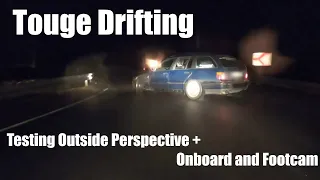 mountain touge drift - testing outside angle / bmw e36 150hp