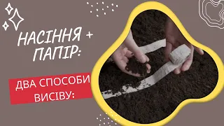 Насіння на папері: як виготовити власноруч та у чому його переваги і недоліки