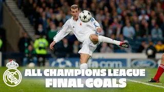 ALL Real Madrid Champions League final goals! | Zidane, Cristiano & more!