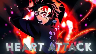 「Heart Attack🔥」Demon Slayer(Tanjiro VS Hantengu)「AMV/EDIT」4K