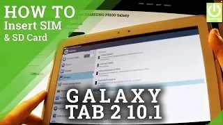 How to insert SIM and Micro SD card in SAMSUNG P5100 Galaxy Tab 2 10.1