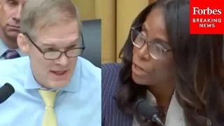 'That's Not My Job!': Jim Jordan And Stacey Plaskett Get Into Argument During Weaponization Hearing