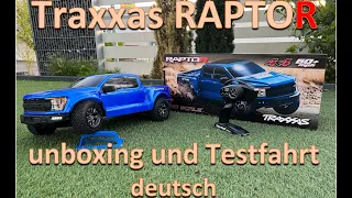 Traxxas Raptor R  Pro SCALE Slash unboxing german / deutsch erste Eindrücke und Testfahrt HD 1080p
