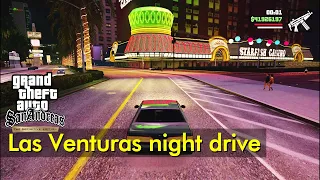 Night driving around Las Venturas | Just Driving | GTA: San Andreas - Definitive Edition