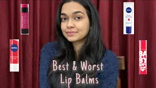 Best & Worst Lip Balms | Mini review of 6 lip balms | Maybelline, Nivea, Miss Claire | Under Rs.175
