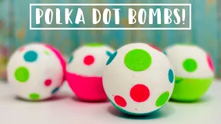 Make Bath Time Fun with Colorful Polka Dot Bath Bombs!