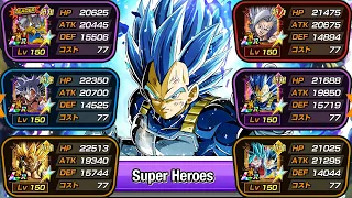 UPGRADED SUPER HEROES CATEGORY TEAM SHOWCASE! Dragon Ball Z Dokkan Battle