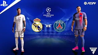FC 24 Real Madrid vs PSG Final Champions League(Gameplay PS4 Español Latino)HD