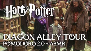 DIAGON ALLEY AMBIENCE | Harry Potter Pomodoro Study session ASMR Dynamic Pomodoro Timer