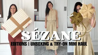 Sézane unboxing & try on haul. Which bag should I keep? 🤗