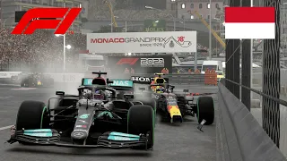 Formula 1 2021 - Monaco Grand Prix (Monte Carlo Circuit) - WET Weather - FULL GAMEPLAY - PS5