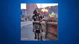 Portland’s Unipiper had his unicycle stolen