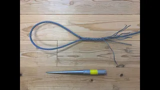 【漁師】ワイヤーのさつま（アイスプライス）wire rope eye splice