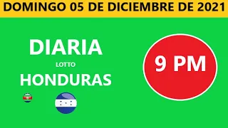 Diaria 9 PM honduras loto costa rica La Nica hoy domingo 05 de diciembre de 2021 loto tiempos hoy