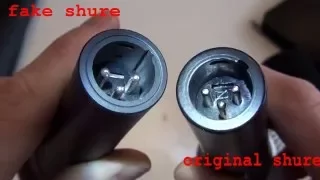 Compare original and fake Shure SM58