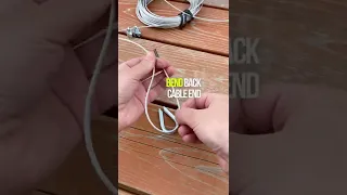 DIY Cable, Clips and Thimbles | Make a Wire Rope with Loops | #shorts