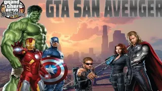 GTA SAN ANDREAS || AVENGERS MOD || ft.CAPTAIN AMERICA, ft.THOR, ft.IRON MAN || GAMEPLAY 🔥 🔥 🔥
