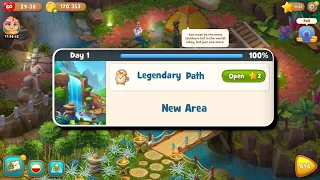 New Area Opened - Gardenscapes New Acres - Legendary Path - Day 1 - Android Gameplay