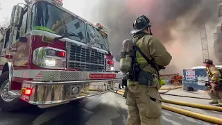 New Video: Massive fire at construction site in Charlotte near SouthPark