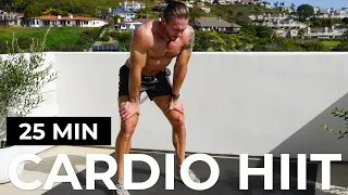 25 Min Full Body Workout (Cardio HIIT, No Repeat, No Equipment)