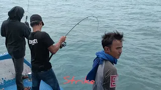 KM BERDIKARI 9 BIG FISH ||REEL SHIMANO MENJERIT SADIS PESTA STRIKE TUNA DAN GIANT TRVELY ||FISHING