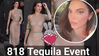 Kendall Jenner in Stylish Sheer Dress at 818 Tequila Event