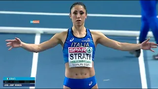 Laura Strati ! Long Jump Women EIC Torun 2021 Athletics #shorts