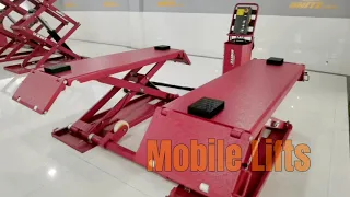 Mobile 3/2.5 tons mid-rise scissor lift repair.