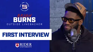 First Interview with Brian Burns | New York Giants