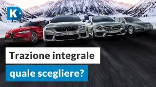 TRAZIONE INTEGRALE: quale scegliere? Alfa Romeo Q4, Audi quattro, BMW XDrive, Mercedes 4Matic